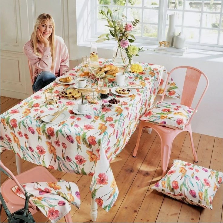 Erwin Müller Tischdecke Tischdecke, Blumen – Bild 2