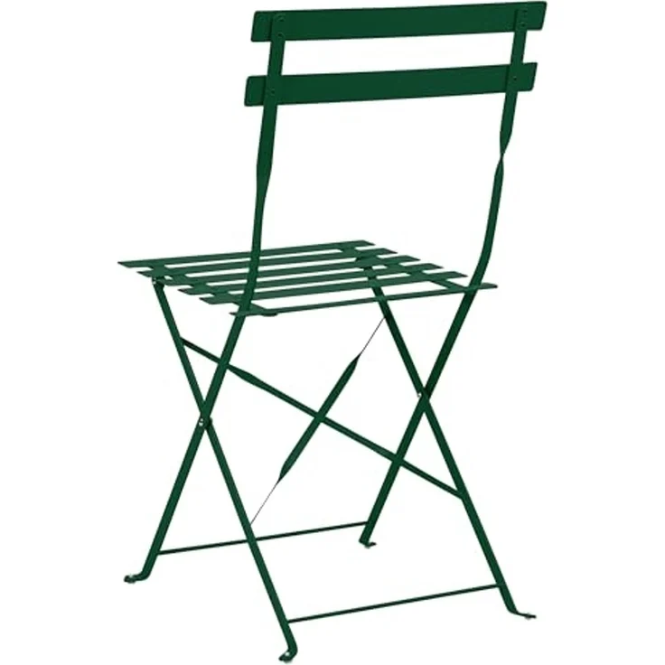 Bistro Set FIORI Metall Dunkelgrün Grün – Bild 6