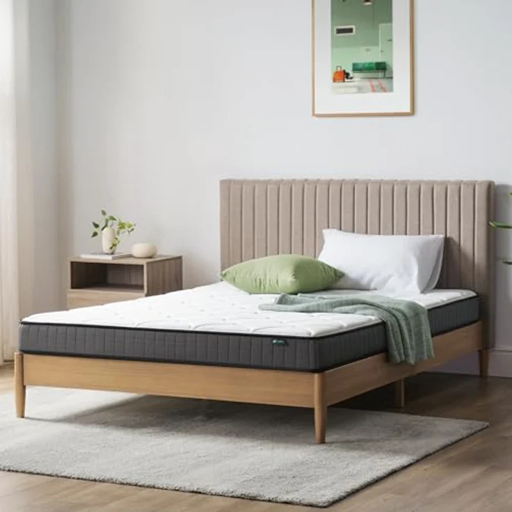 Zinus Konventionelle Matratze aus Memory-Schaum, Weiß, Doppelbett – Bild 13