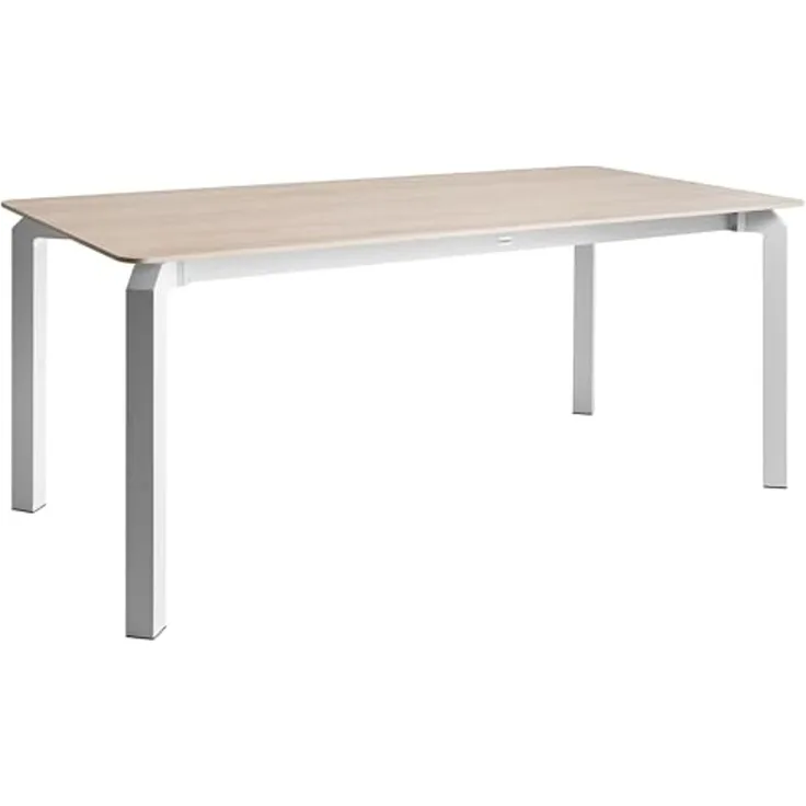 Gartentisch FELETTO 180 cm 90 cm Stein Travertinoptik