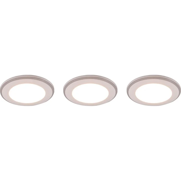 3er SET LED Einbaustrahler ARGUS Weiß mit Fernbedienung dimmbar & RGBW, Ø 8cm – Bild 2