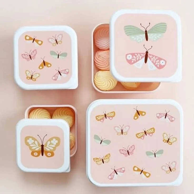 A Little Lovely Company Lunchbox Snackbox Set, Polypropylen, (4-tlg) – Bild 2