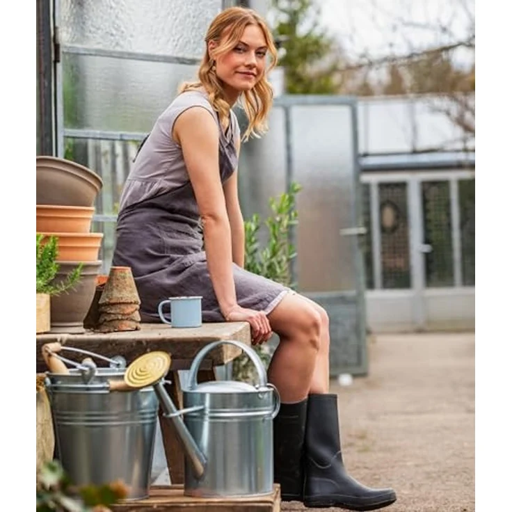 Dehner Dekoeimer, Ø 26 cm, Höhe 23 cm, verzinkt, silber – Bild 4