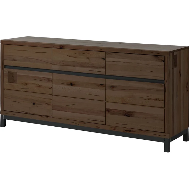 Sideboard Kernbuche 175x45x85 tabacco braun geölt VILLANDERS #208 – Bild 1