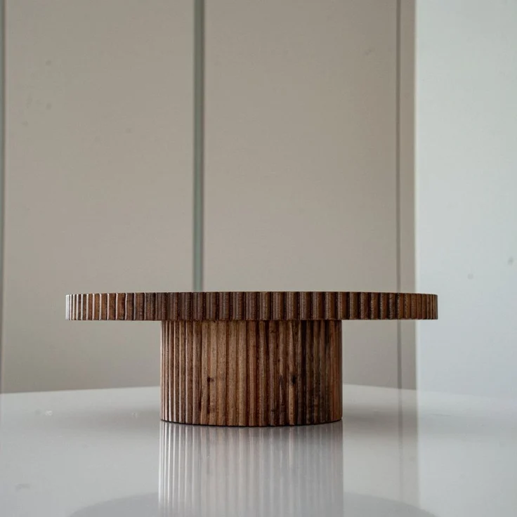 Zoha Servierschale Stripe Schüssel - Handgefertigte Akazienholz Schale für Dips, Snacks, (1-tlg), Handgefertigtes Akazienholz – Bild 3