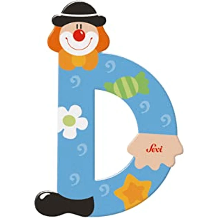 Sevi Wooden letter D Clown (81740) – Bild 2