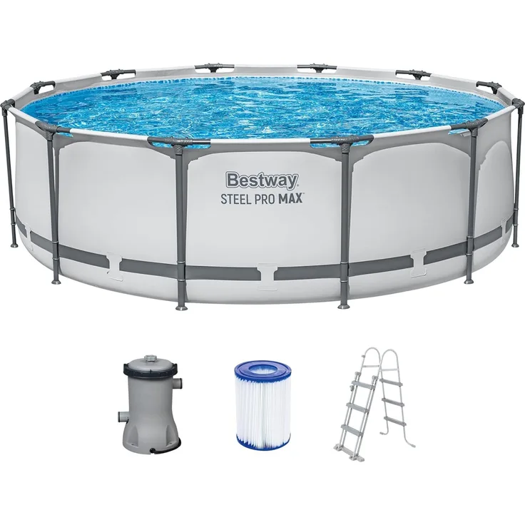 Bestway 'Stahlrahmenpool Pro Set 366x100 cm' mit Filterpumpe