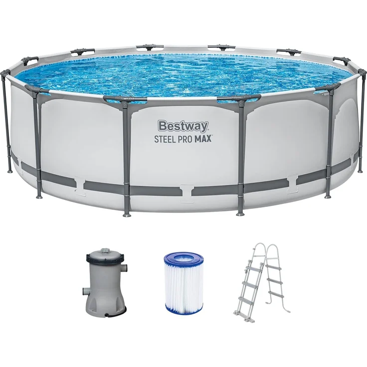 Bestway 'Stahlrahmenpool Pro Set 366x100 cm' mit Filterpumpe – Bild 1