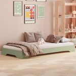 smartwood Kinderbett 140x200 Grün - Bodenbett aus Kiefernholz mit FSC-Zertifikat - Montessori Bett mit geradem Lattenrost bis zu 300 kg für Jungen und Mädchen - Einfache Montage - TILA 7