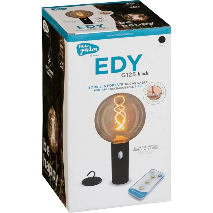 New Garden EDY BULB G125 BATTERY schwarz – Bild 1