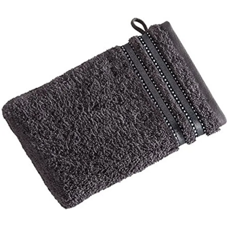 Vossen Handtücher Cult de Luxe | Waschhandschuh 16x22 cm | graphit
