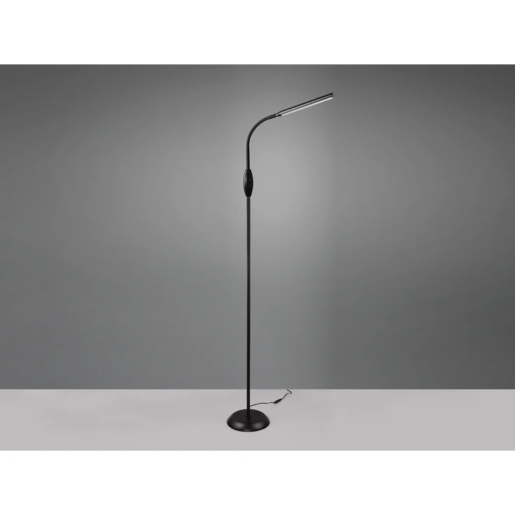 LED Stehleuchte, schwarz, Touchschalter, flexibel, H 145 cm – Bild 7