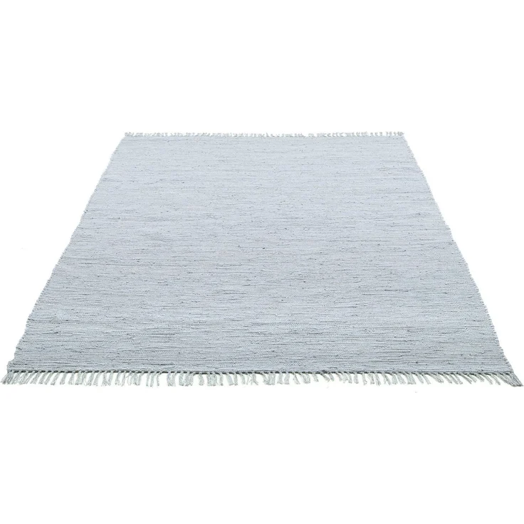 THEKO Teppich Happy Cotton Fleckerl, handgewebt, rechteckig, Höhe: 5 mm, Flachgewebe, reine Baumwolle, meliert, mit Fransen, auch als Läufer – Bild 1