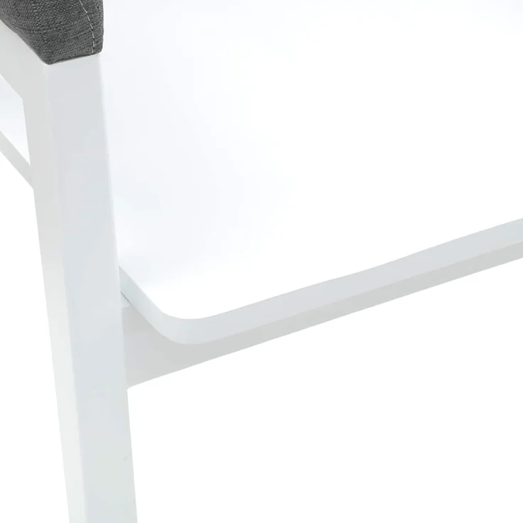 vidaXL Esszimmerstühle 2 pcs Weiß 54 x 57 x 73 cm Massives Gummiholz 42020426 – Bild 8