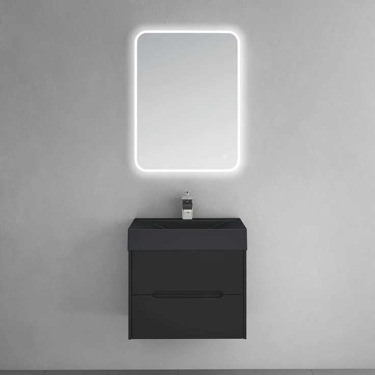 doporro Badmöbel-Set Badschrank Yoga Waschbeckenunterschrank Wandmontage Waschbecken