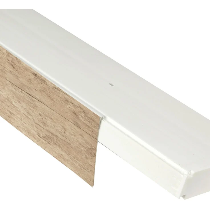 Bestlivings 1-3 Läufige Vorhangschiene mit Innenlauf aus Kunststoff und Kunststoff Blende Sonoma 240cm 2-läufig – Bild 2