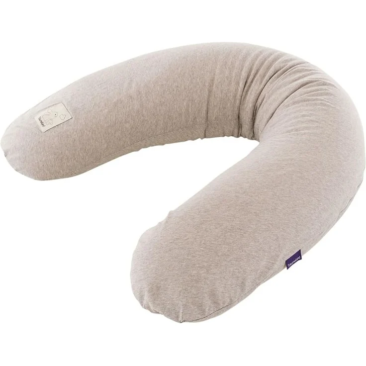 Träumeland Bezug für Sillkissen, 180 cm, atmungsaktiv & waschbar, 100 % Baumwoll-Jersey, Beige – Bild 1