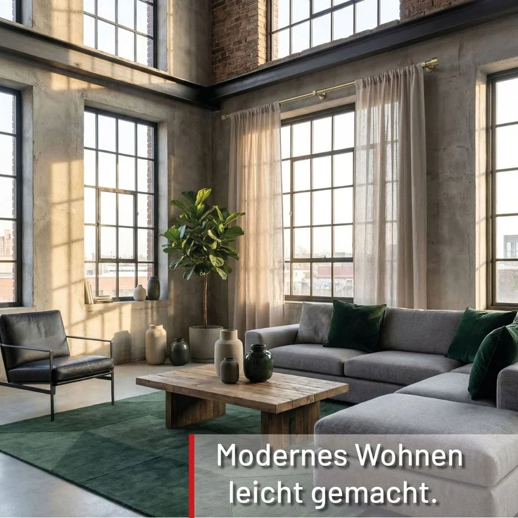 Deco-Raum® Gardinenstange 25mm 1-läufig Kappe | Länge: 190cm | Material: Metall | Farbe: Schwarz – Bild 4