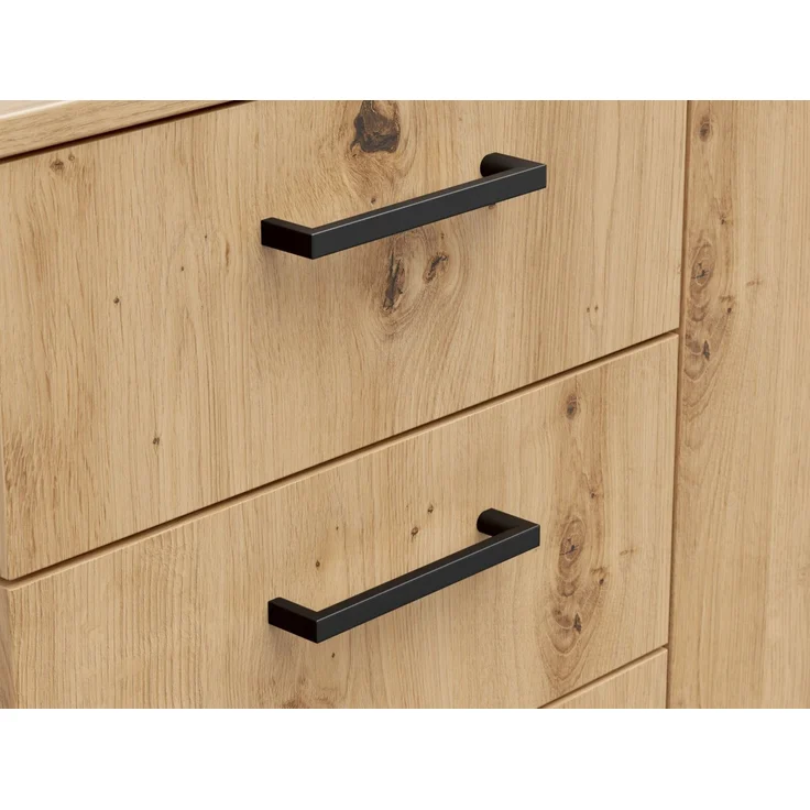 Carryhome 'MULTISTAURAUM' Kommode, Holznachbildung Eiche Artisan, 120 x 83 x 40 cm, mit Schubladen – Bild 5