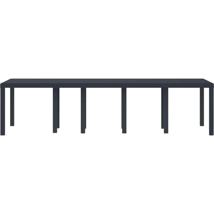 vidaXL Gartentisch Anthrazit 300 x 100 x 73 cm Poly-Rattan 3378520 – Bild 5