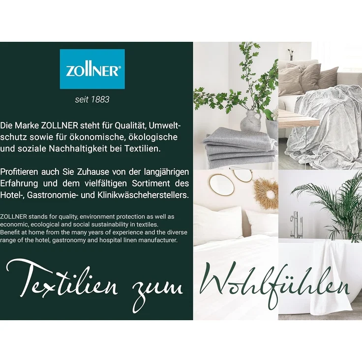 ZOLLNER Geschirrtuch, (Spar-Set, 10-tlg), 45 x 65 cm, 80% Polyester, 20% Polyamid, vom Hotelwäschespezialisten – Bild 6