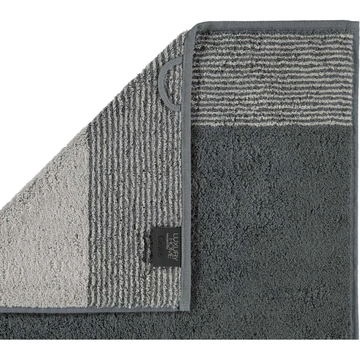 CAWÖ Gästetuch - Luxury Home, C Two-Tone, Walkfrottier Schiefer 30x50cm – Bild 3