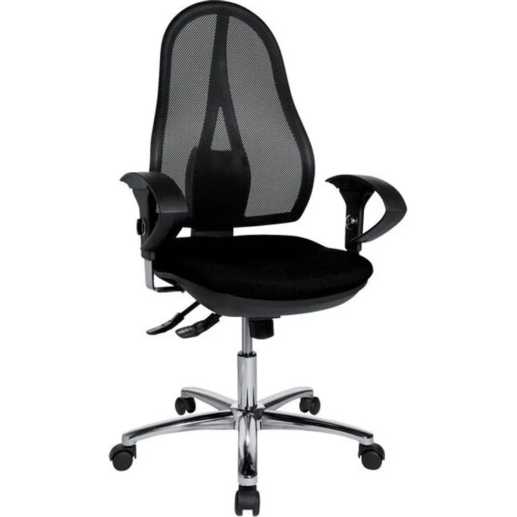 Topstar Bürodrehstuhl Open Point SY Deluxe - schwarz mit Armlehnen Sic