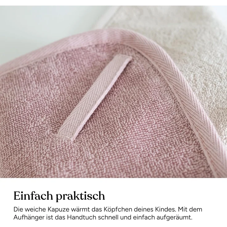 Ehrenkind Kapuzenhandtuch Kapuze aus kuschelig weicher Bio-Baumwolle, Kapuzenhandtuch Baby, (Standard by OEKO-TEX, 100% Bio-Baumwolle), Baby Handtuch Kapuze – Bild 7