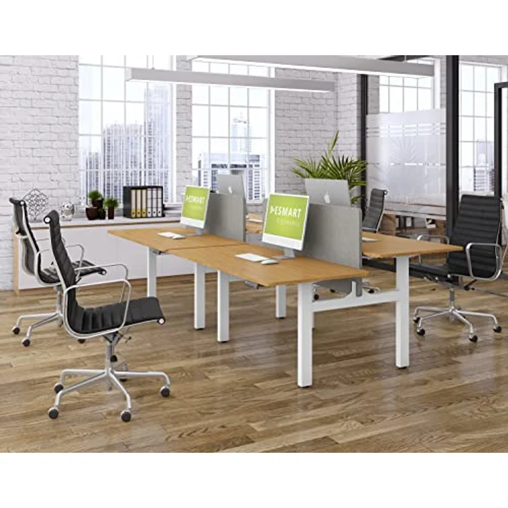 ESMART Doppelschreibtisch ETX-221, elektrisch höhenverstellbar, Tischplatte 160 x 80 cm, 4-fach Memory-Funktion, bis 119 cm höhenverstellbar – Bild 2