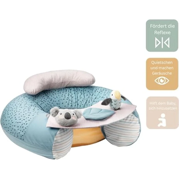 Nuby Kinderhocker Pinguin, mit praktischem Tablett und Spielzeug – Bild 6