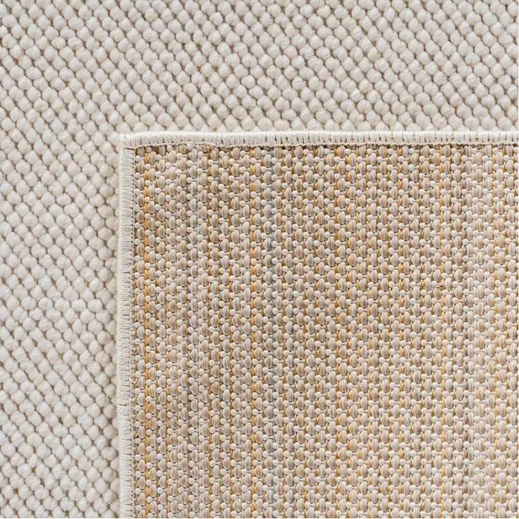 SIMPEX24 Designteppich Einfarbig Boucle Loop, Rund, Höhe: 7 mm, Teppich Wohnzimmer, Schlafzimmer, Gästezimmer – Bild 3