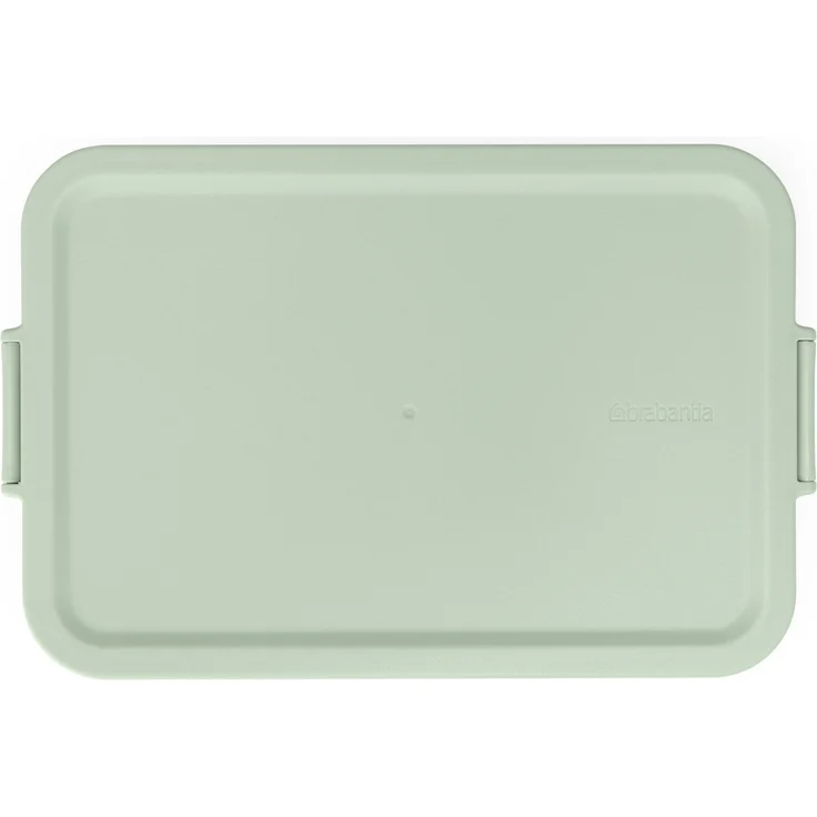 Brabantia - Make & Take Brotdose Bento - Groß - Herausnehmbare Fächer - Deckel mit Klickverschluss - Gefriergeeignet - Spülmaschinen- & Mikrowellenfest - Light Grey - 25,5 x 16,7 x 6,2 cm – Bild 1