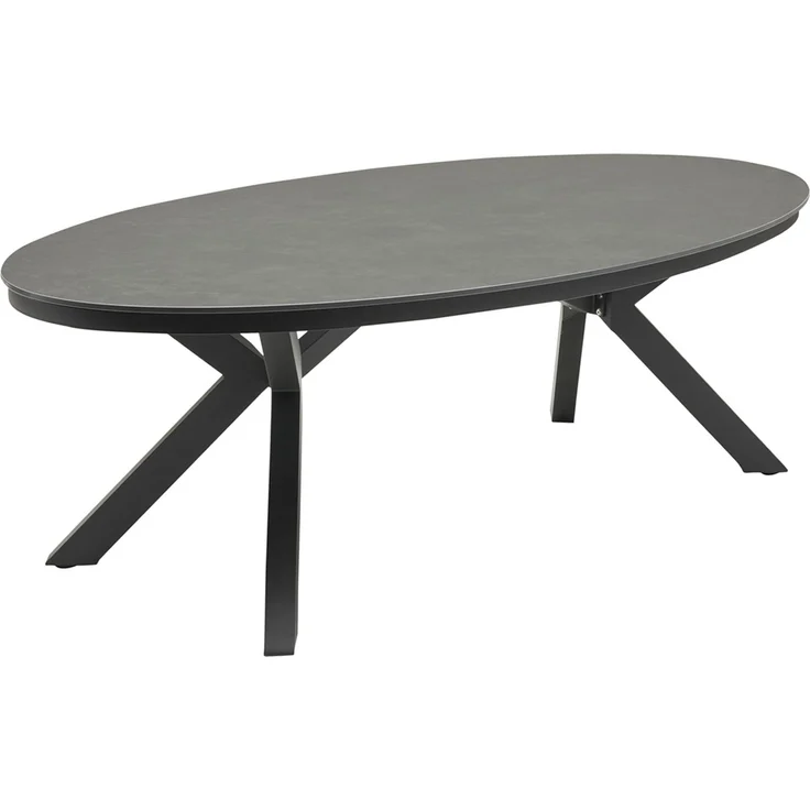Gartentisch Malte Esstisch Terrassentisch 220 x 120 x 69 cm Aluminium/sintered stone Anthrazit – Bild 1