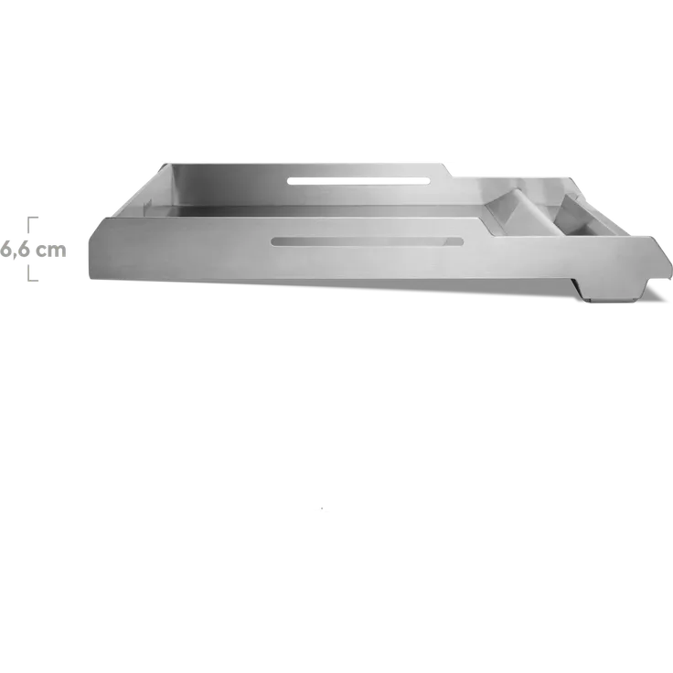 BURNHARD Premium Plancha Grillplatte rostfrei und säurefest, Edelstahl Silber, 6,6 x 43,5 x 39,6 cm – Bild 4