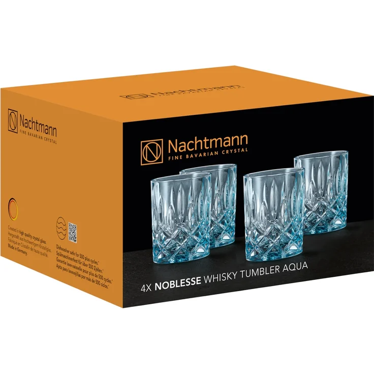 NACHTMANN 104193 NOBLESSE Whisky Tumbler AQUA 4er Set – Bild 4