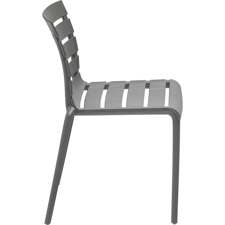 KETTLER PONZA Stapelstuhl grau Kunststoff 51 x 54 x 78