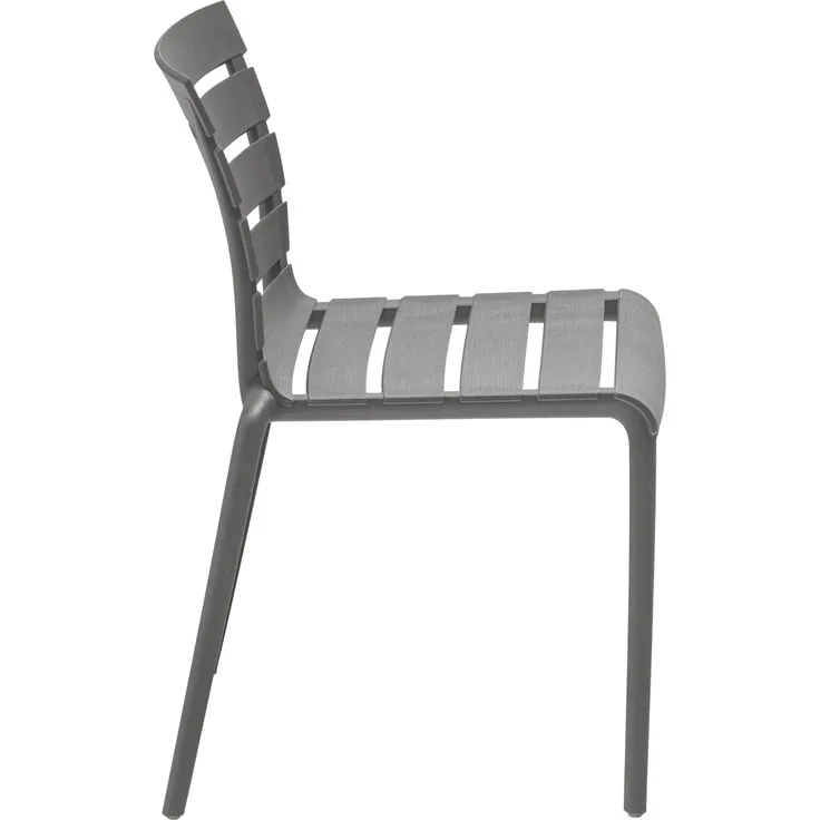 KETTLER PONZA Stapelstuhl grau Kunststoff 51 x 54 x 78