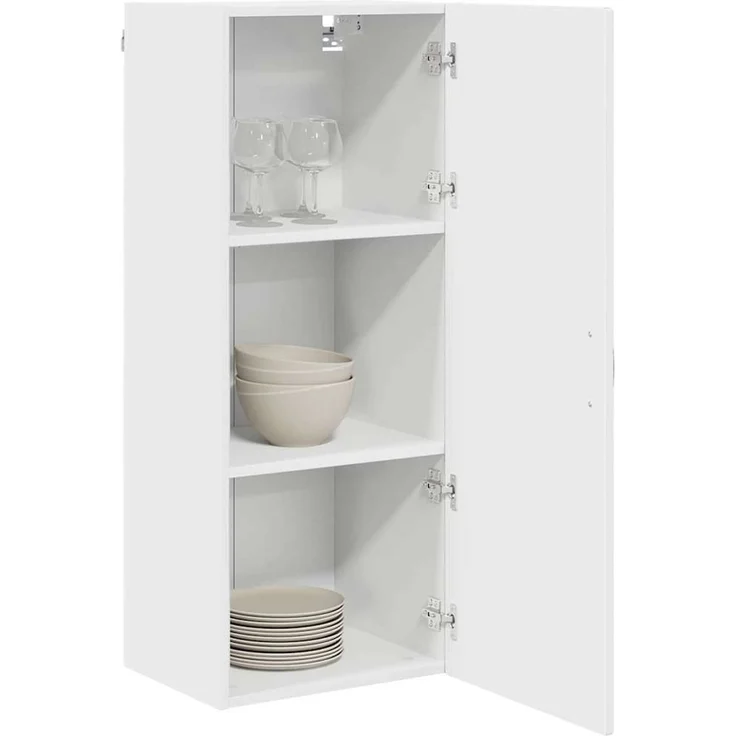 vidaXL Wandschrank PORTO Weiß 40 x 31 x 100 cm Holzwerkstoff 885465 – Bild 3