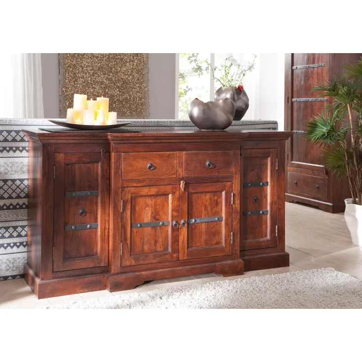 Sideboard Akazie 160x45x85 nougat lackiert OXFORD #902 – Bild 8