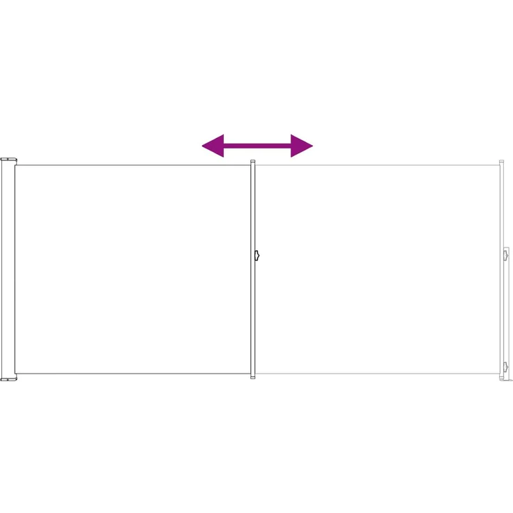 vidaXL Ausziehbare Seitenmarkise Rechteckig 200 x 500 cm 42035351 – Bild 6