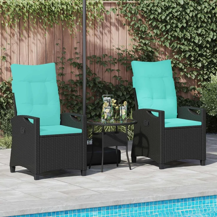 vidaXL Gartenstuhl 56 x 64 x 94 cm Stahl 42026838 – Bild 3