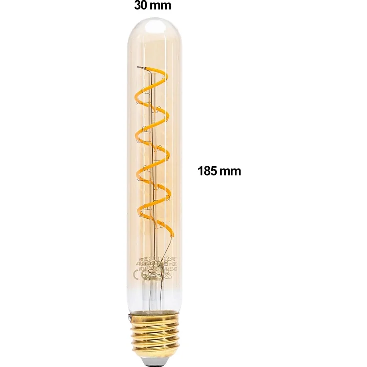 4W T30 LED E27 Filament Leuchtmittel Retro Nostalgie Glühbirne Standard Edison Gewinde 1800K warmweiß – Bild 4