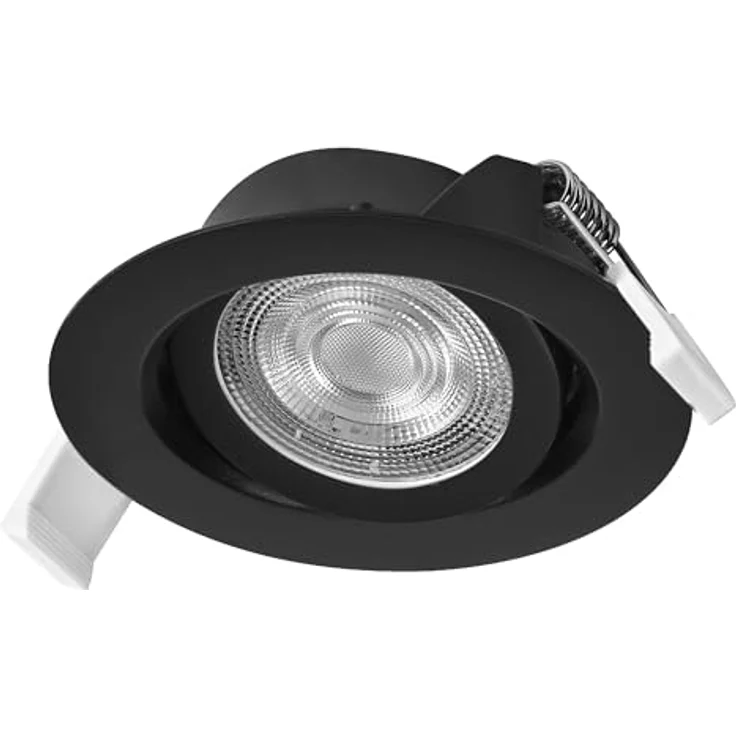 Osram Spot Set LED Einbaustrahler, 4,9W, 2700K, Deckenspot 36°, Schwarz, Aluminium/Kunststoff, schwenkbar, 3er-Set – Bild 3