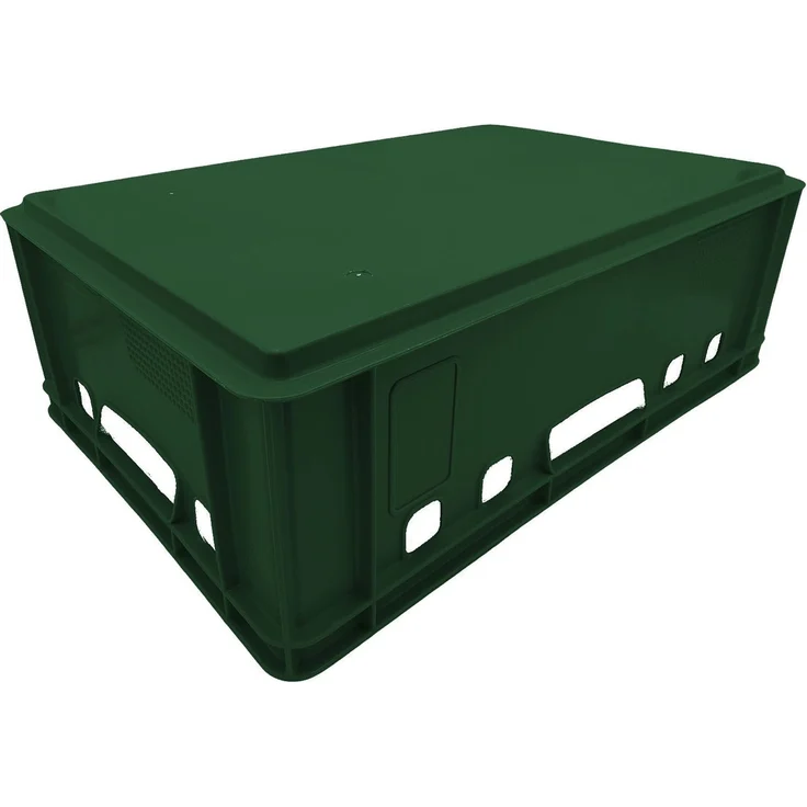 5x Fleischkiste E2 Fleischerkiste Eurobox 60x40x20cm lebensmittelecht, robust, stapelbar | Lagerkisten, Stapelkisten, Metzgerkiste Made in Germany – Bild 5