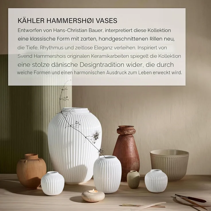 Vase H100 Hammershøi anthracite – Bild 6