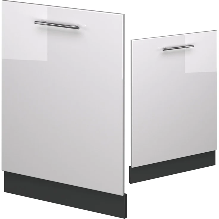 Geschirrspülblende Fame-Line Weiß Hochglanz 60 cm ohne Arbeitsplatte Vicco – Bild 4