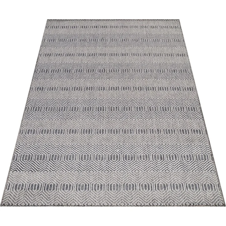 Outdoor Teppich Alessio rechteckig - 120x170 cm - Grau – Bild 3