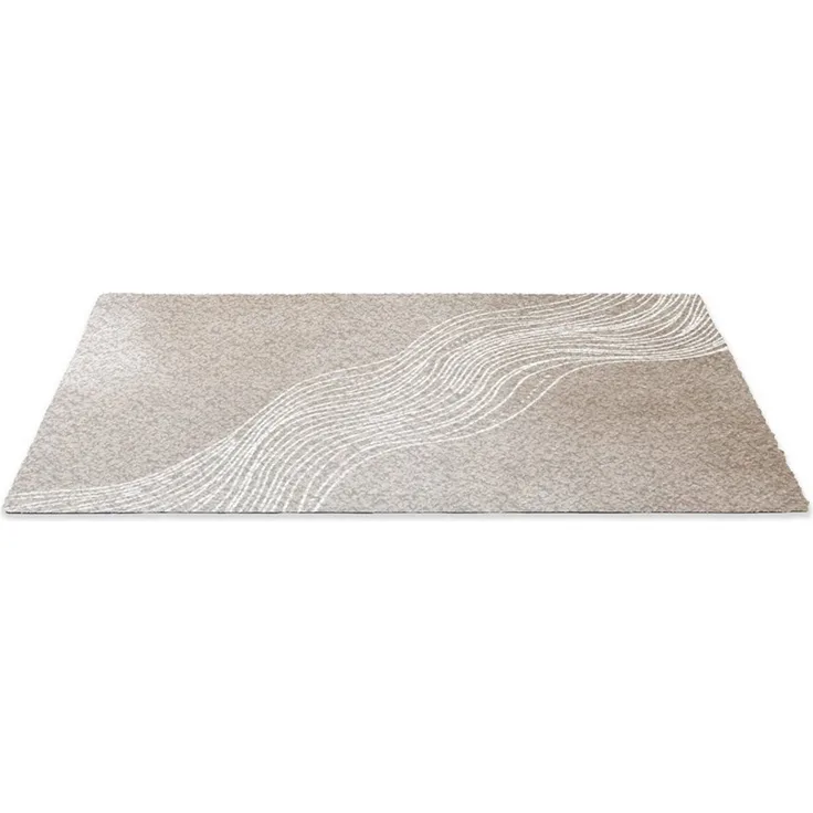 MuchoWow Fußmatte Wellenlinien - Fließend - Sandfarben, Rechteckig, innen Schmutzfangmatte, Tür, Schmutzfänger Flur, Teppich, 60x40 cm