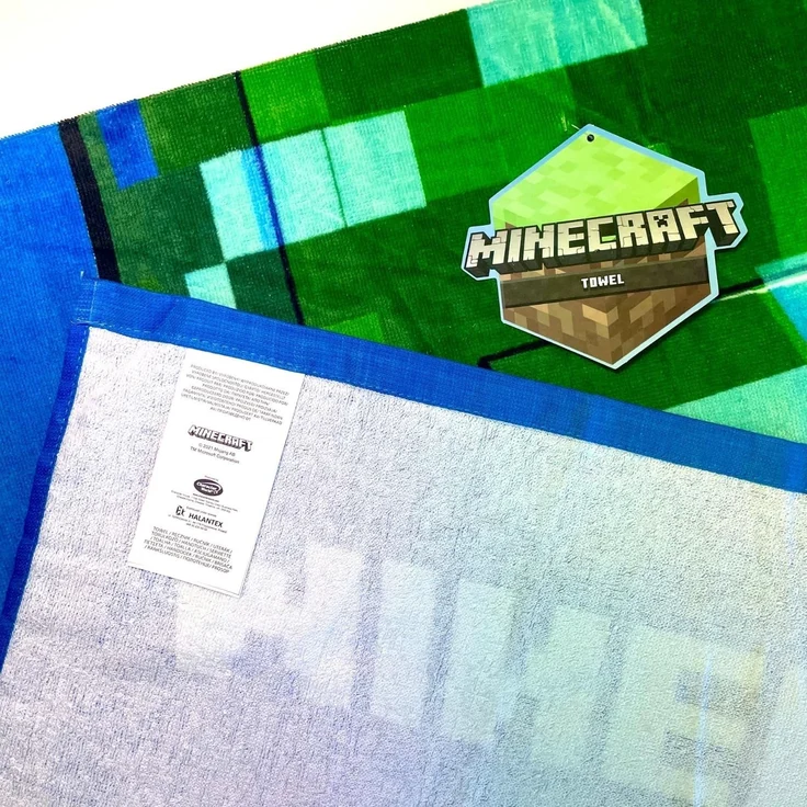 Minecraft Strandtuch Minecraft Badetuch Creeper Strandtuch – Bild 2