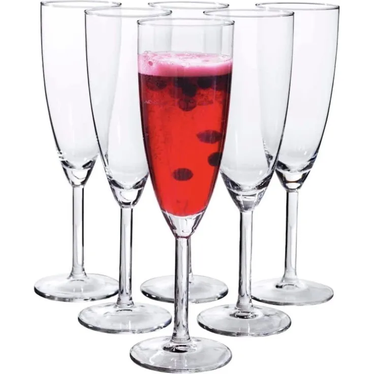IKEA Svalka Champagnerflöten, Glas, klar, 6 Stück